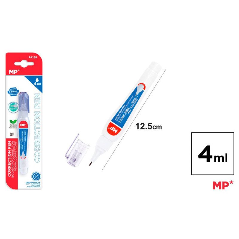 CORRECTOR BLIGRAFO PUNTA 1.2MM 4ML