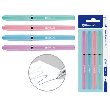 SET 4 BOLIGRAFO AZUL 0.7MM