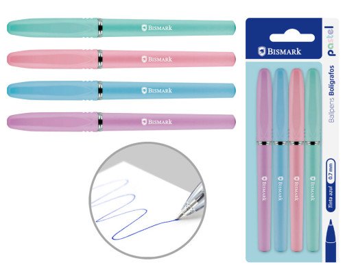 SET 4 BOLIGRAFO AZUL 0.7MM