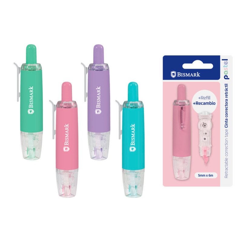 CINTA CORRECTOR RETRACTIL+RECAMBIO