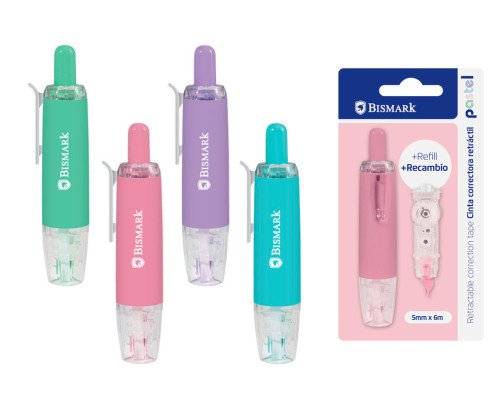 CINTA CORRECTOR RETRACTIL+RECAMBIO