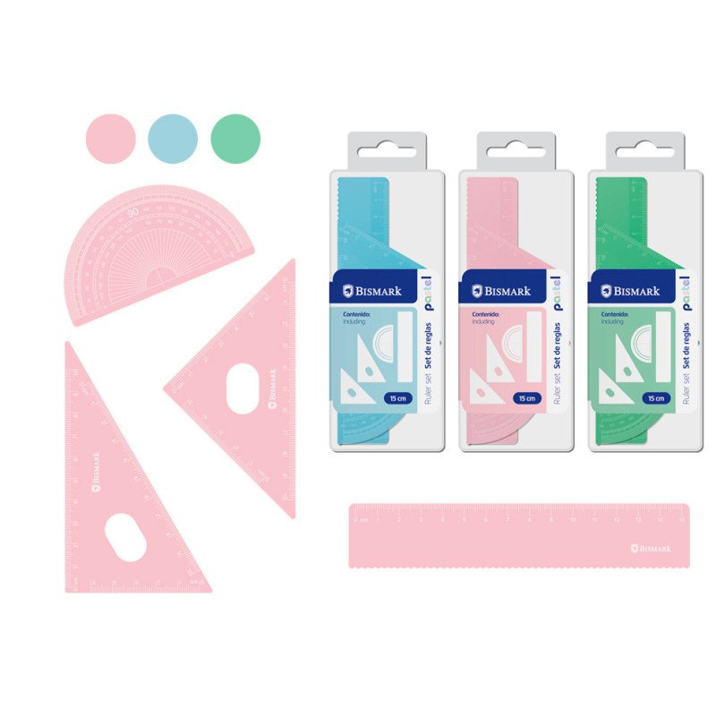 JUEGO DE REGLAS 15CM 4PCS