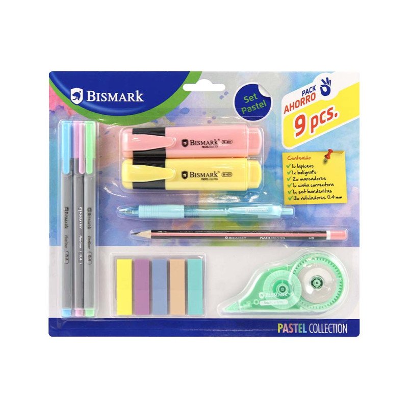 PACK ESCOLAR 9PCS