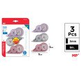 PACK 3  CINTA CORRECTOR 5MM*8M