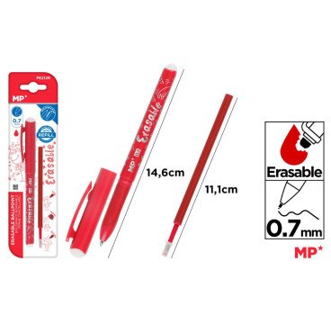 BOLIGRAFO BORRABLE +RECAMBIO ROJO