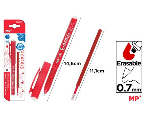 BOLIGRAFO BORRABLE +RECAMBIO ROJO