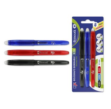 3 BOLIGRAFO BORRABLE COLOR SURTIDO