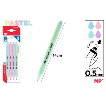 4 BOLIGRAFO TINTA GEL PASTEL