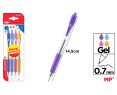 4 BOLIGRAFO TINTA GEL PASTEL PUNTA 0.7MM