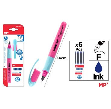 PLUMA TINTA LIQUIDA+6RECAMBIOS