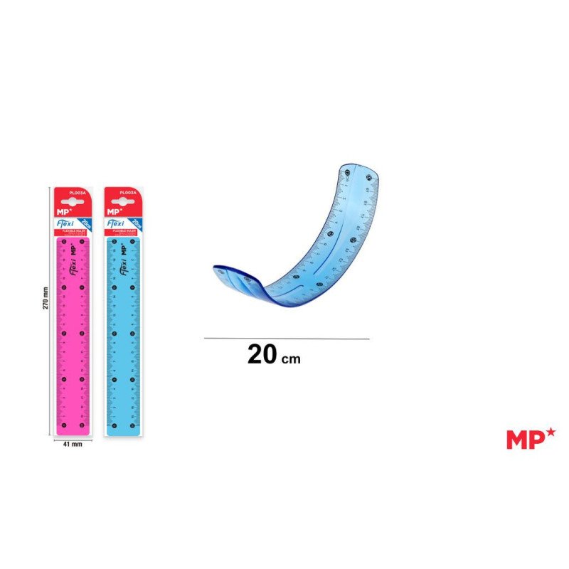 REGLA FLEXIBLE 20CM
