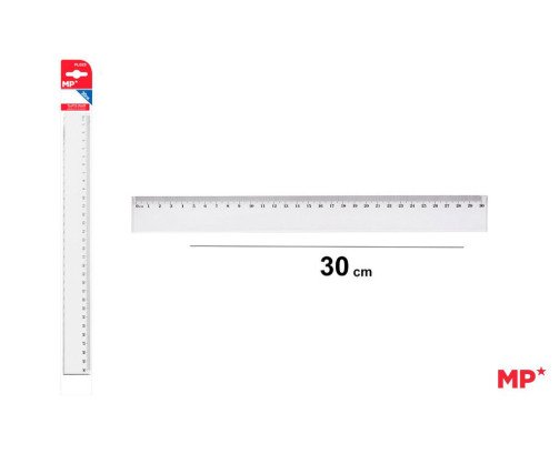 REGLA DE PLASTICO 30CM