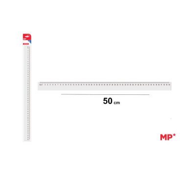 REGLA DE PLASTICO 50CM
