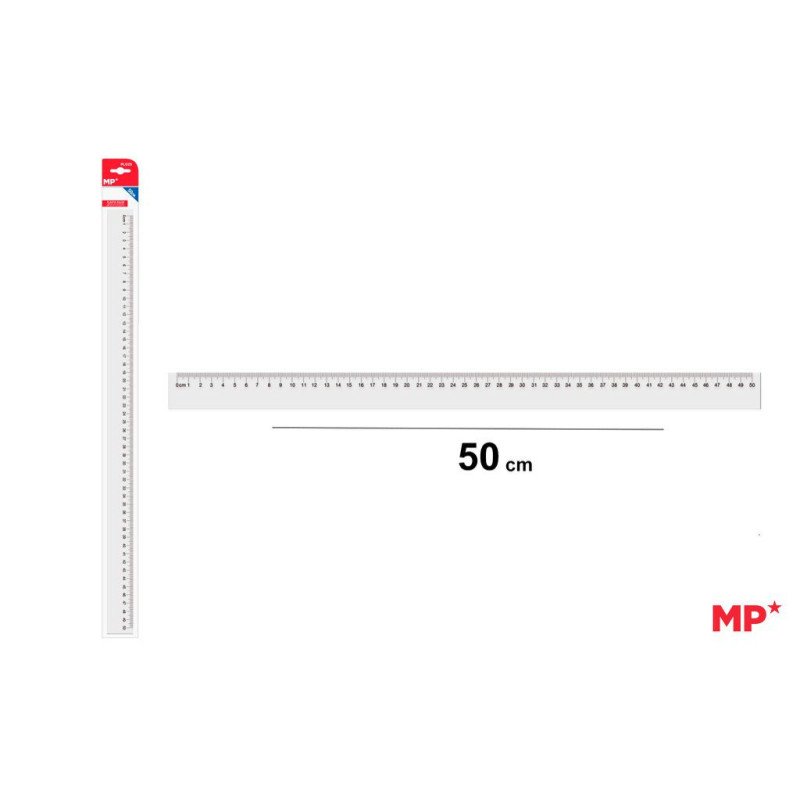 REGLA DE PLASTICO 50CM