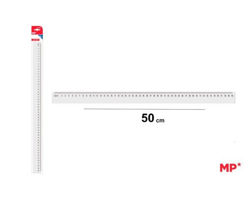 REGLA DE PLASTICO 50CM