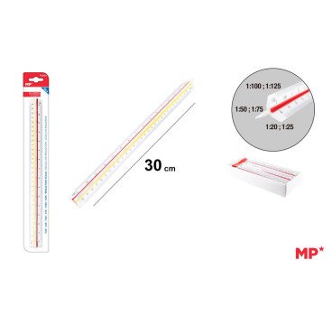 ESCALIMETRO PLASTICO 30CM