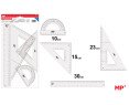 JUEGO DE 4 REGLAS PLASTICO 30CM