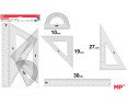 JUEGO DE 4 REGLAS PLASTICO 30CM TAMAÑO GRANDE