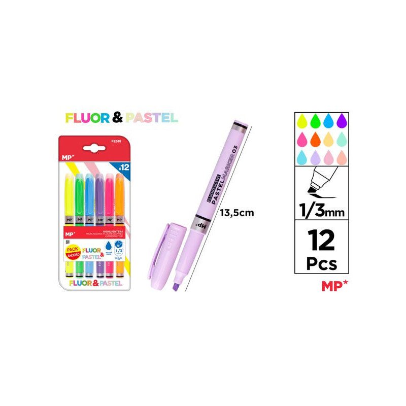 12 MARCADOR PUNTA 1/3MM