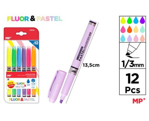 12 MARCADOR PUNTA 1/3MM