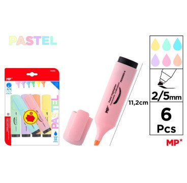 5 MARCADOR PASTEL 2/5MM 11.2CM