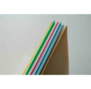 CUADERNOS A4 4EN1 TAPA PLASTICO PASTEL 120H CUADRICULADO 5*5MM 90G +1 CARPETA