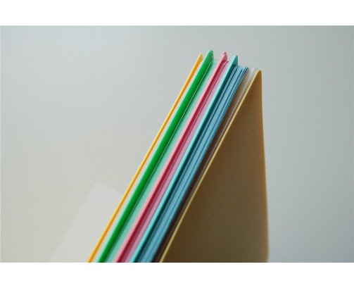 CUADERNOS A4 4EN1 TAPA PLASTICO PASTEL 120H CUADRICULADO 5*5MM 90G +1 CARPETA