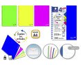 CUADERNOS A4 4EN1 TAPA PLASTICO 120H CUADRICULADO 5*5MM 90G +1 CARPETA