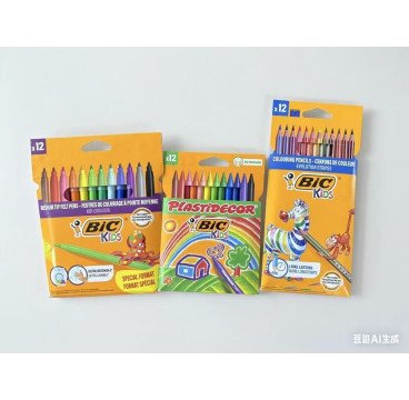 OFERTA 12 ROTULADOR + 12 LAPICES +12 CERAS DE MARCA BIC