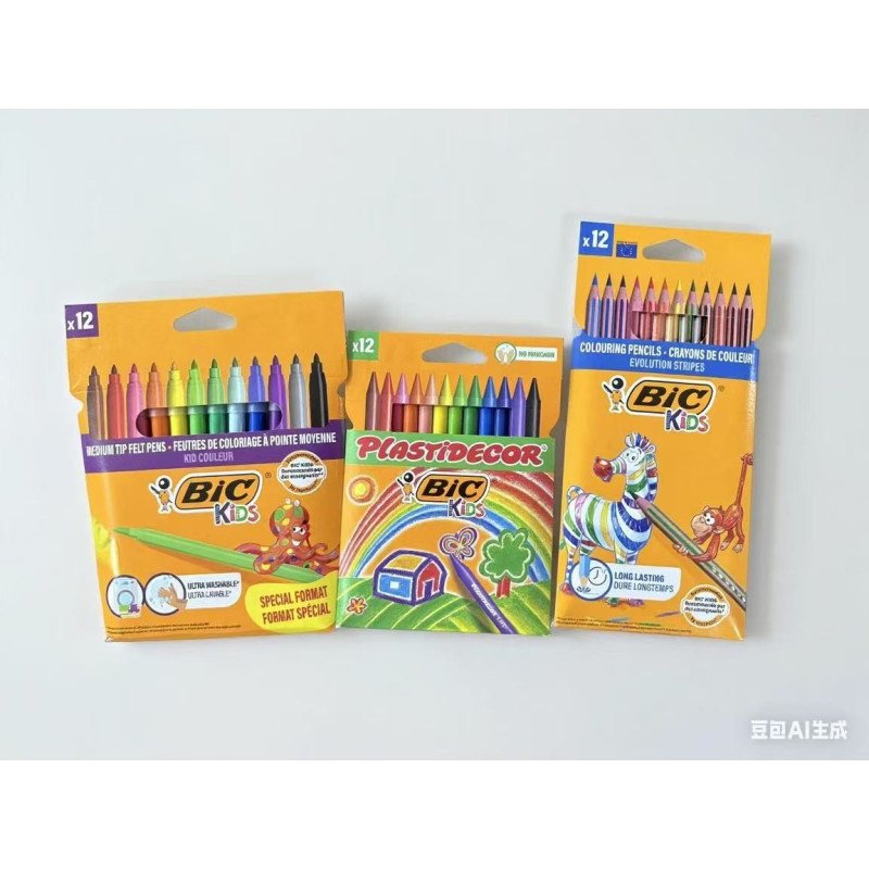 OFERTA 12 ROTULADOR + 12 LAPICES +12 CERAS DE MARCA BIC