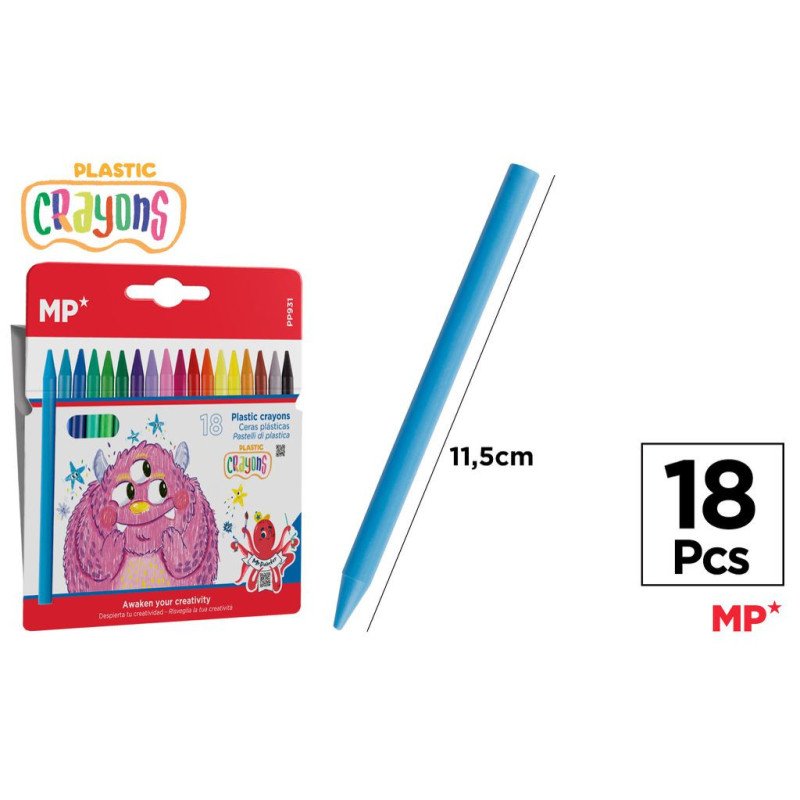 18 CERAS PLASTICAS KID