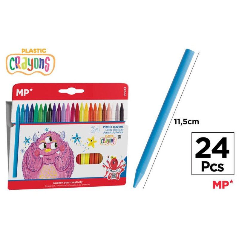 24 CERAS PLASTICAS KID