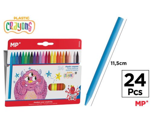 24 CERAS PLASTICAS KID