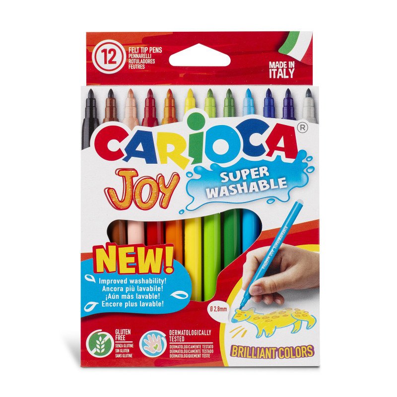 12 ROTULADORES PUNTA FINA JOY 2.8MM