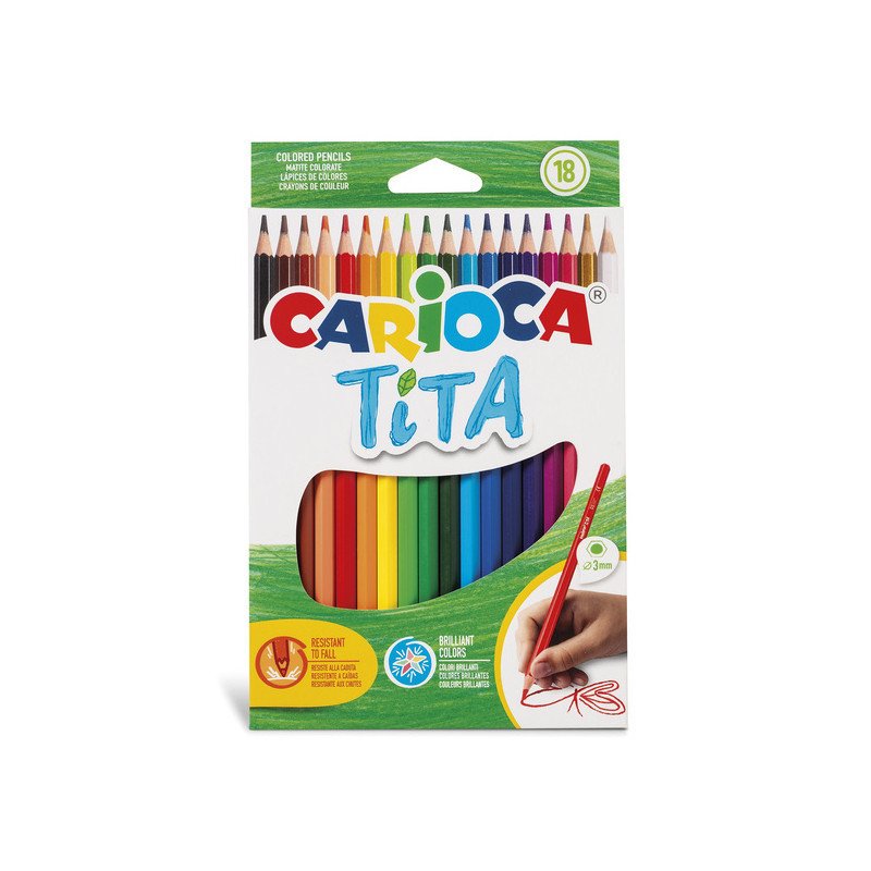 18 LÁPICES DE COLORES TITA 3MM