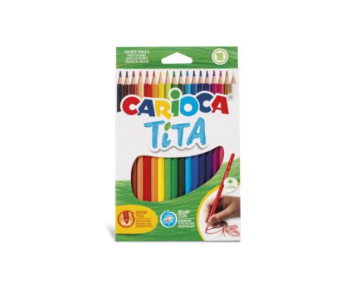 18 LÁPICES DE COLORES TITA 3MM