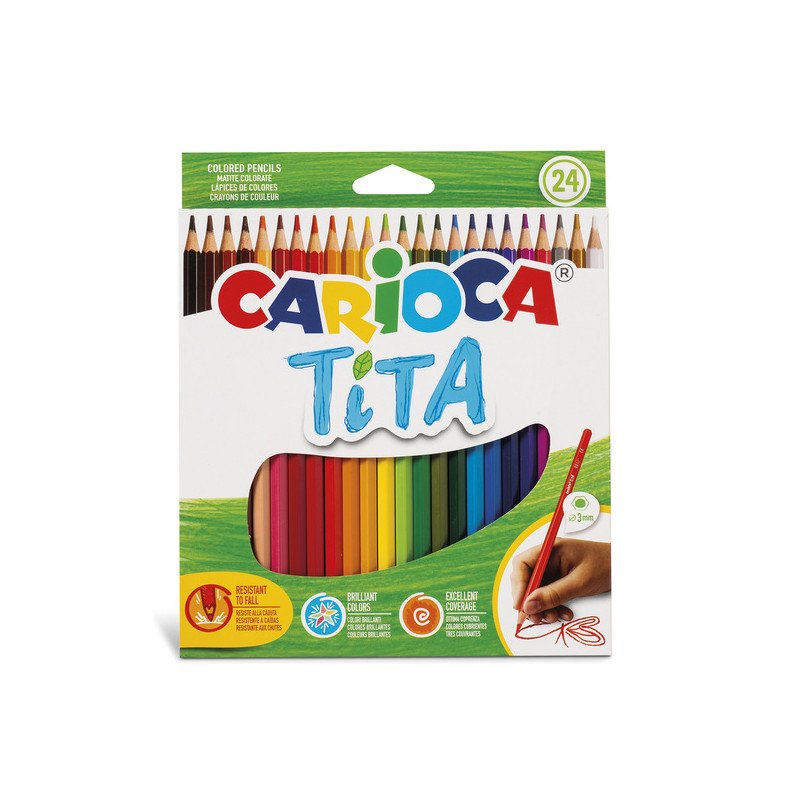 24 LÁPICES DE COLORES TITA 3MM