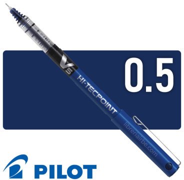 Pilot V5 HI-TECPOINT 0.5 AZUL TINTA LIQUIDA