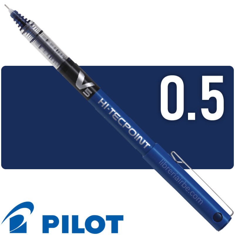 Pilot V5 HI-TECPOINT 0.5 AZUL TINTA LIQUIDA