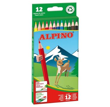 LÁPICES 12 COLORES ALPINO 654