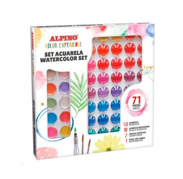 ACUARELAS ALPINO 71 PIEZAS COLORES SURTIDOS REF. AQ1040