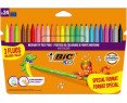 ROTULADOR BIC KID 18 COLORES LAVABLES