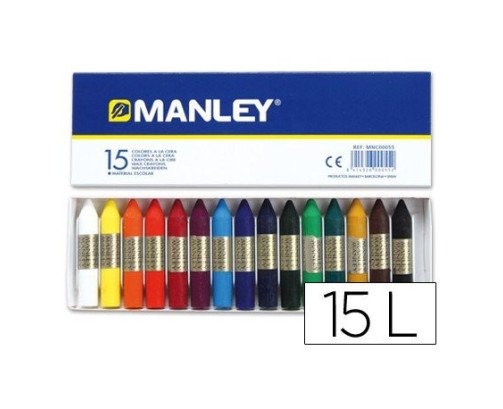 15 CERAS BLANDAS MANLEY COLORES SURDIDO