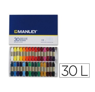 30 CERAS BLANDAS MANLEY COLORES SURDIDO