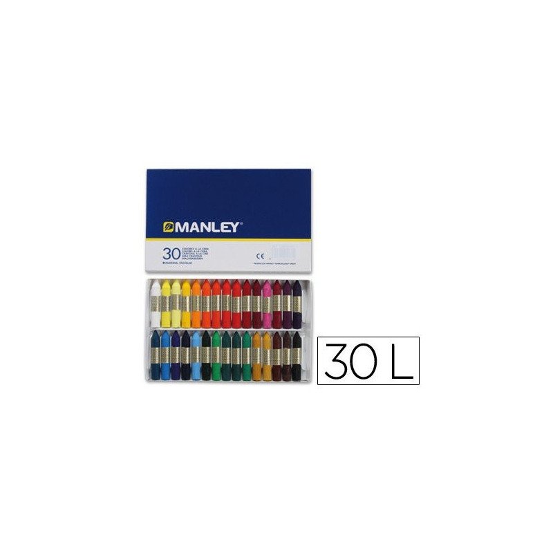 30 CERAS BLANDAS MANLEY COLORES SURDIDO