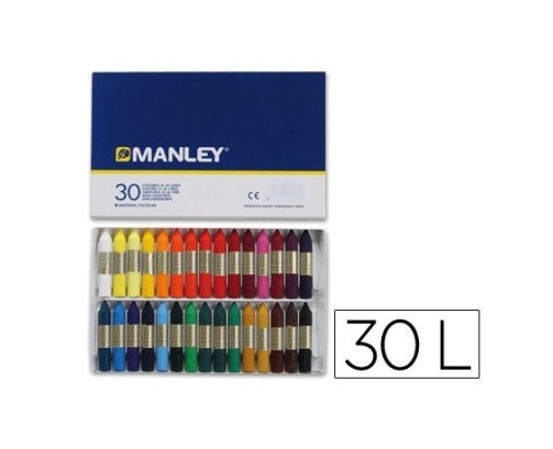 30 CERAS BLANDAS MANLEY COLORES SURDIDO