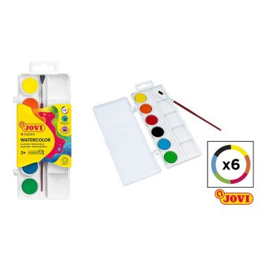 ACUARELA 6 COLORES JOVI