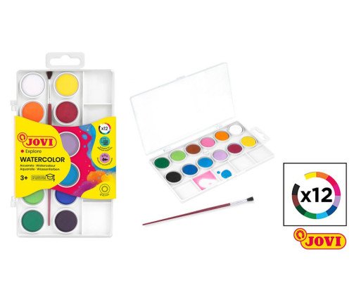 ACUARELA 12 COLORES JOVI