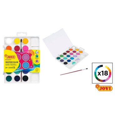 ACUARELA 18 COLORES JOVI
