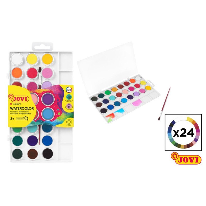 ACUARELA 24 COLORES JOVI